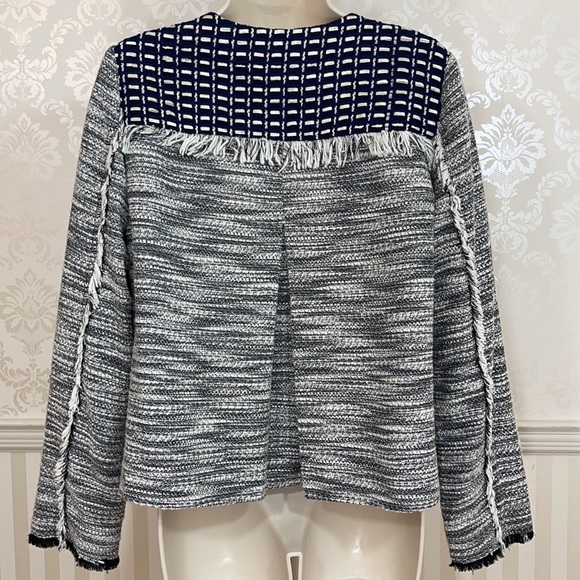 Chicos Navy Tweed Jacket - Picture 8 of 8